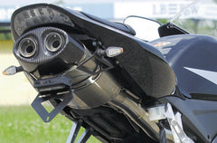 Bodis Exhaust License plate bracket, Stainless Steel Black Powder-Coated | HCBR1000-005