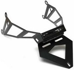 Bodis Exhaust License plate bracket, Stainless Steel Black Powder-Coated | HCBR1000-005