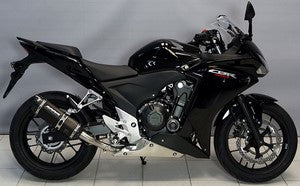Bodis P-TEC II, Slip-On, Stainless Steel Black for HONDA CB500X-CB500F-CBR500R (2013-2015) | HCBR500-001