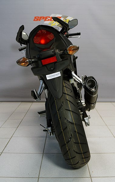 Bodis P-TEC II, Slip-On, Stainless Steel Black for HONDA CB500X-CB500F-CBR500R (2013-2015) | HCBR500-001