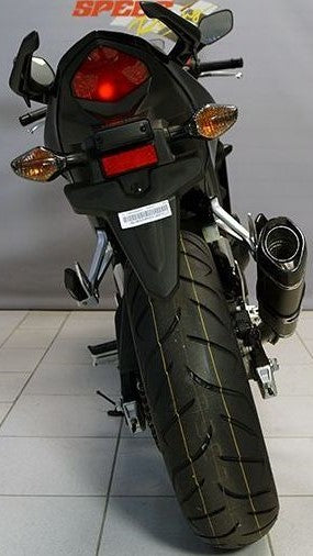 Bodis P-TEC II, Slip-On, Stainless Steel Black for HONDA CB500X-CB500F-CBR500R (2013-2015) | HCBR500-001