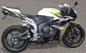 Bodis OVAL Q1, Slip-On, Stainless Steel Black for HONDA CBR600RR (2007-2012) | HCBR600-018
