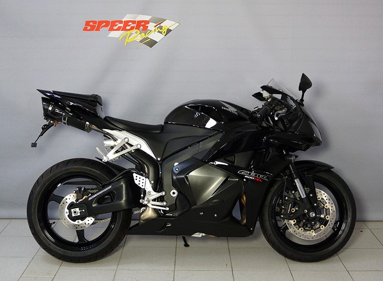 Bodis OVAL Q1-S, Slip-On, Stainless Steel Black for HONDA CBR600RR (2007-2012) | HCBR600-022
