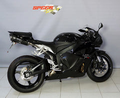 Bodis OVAL Q1-S, Slip-On, Stainless Steel Black for HONDA CBR600RR (2007-2012) | HCBR600-022