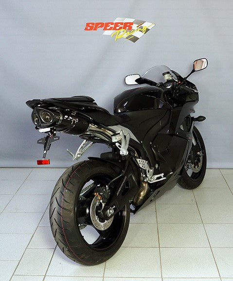 Bodis OVAL Q1-S, Slip-On, Stainless Steel Black for HONDA CBR600RR (2007-2012) | HCBR600-022
