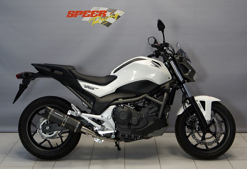 Bodis P-TEC II, Slip-On, Stainless Steel Black for HONDA NC700 (2012-2013) | HNC700-001