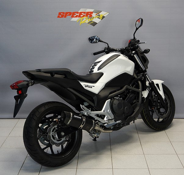 Bodis P-TEC II, Slip-On, Stainless Steel Black for HONDA NC700 (2012-2013) | HNC700-001
