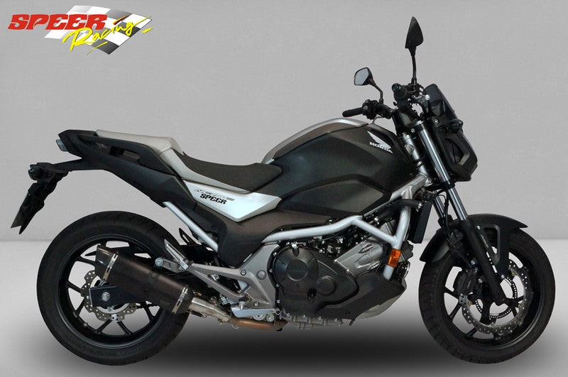 Bodis P-TEC IIN, Slip-On, Stainless Steel Black for HONDA NC750 (2016-2019) | HNC750-001