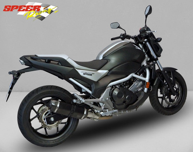 Bodis P-TEC IIN, Slip-On, Stainless Steel Black for HONDA NC750 (2016-2019) | HNC750-001