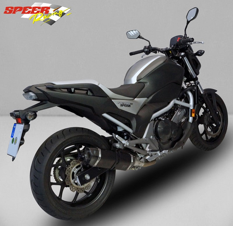 Bodis P-TEC IIN, Slip-On, Stainless Steel Black for HONDA NC750 (2016-2019) | HNC750-001