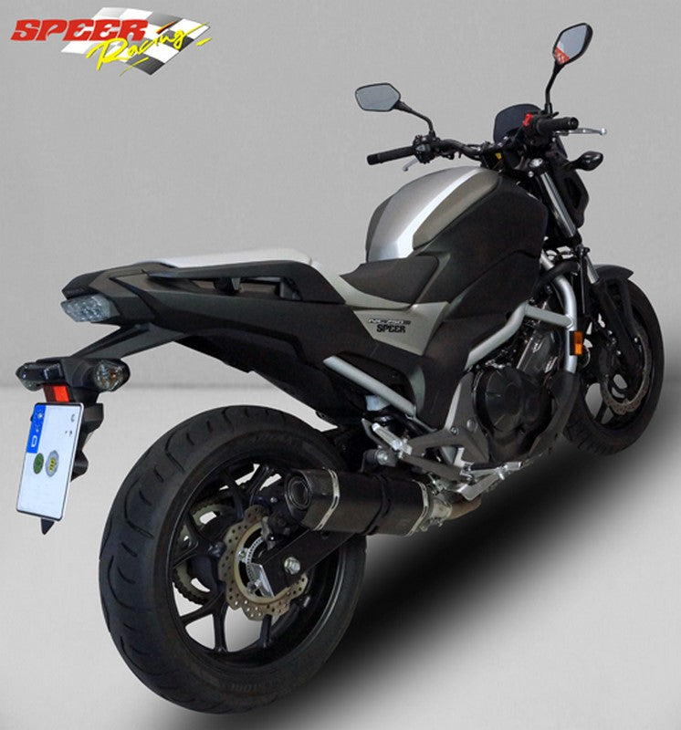 Bodis P-TEC IIN, Slip-On, Stainless Steel Black for HONDA NC750 (2016-2019) | HNC750-001