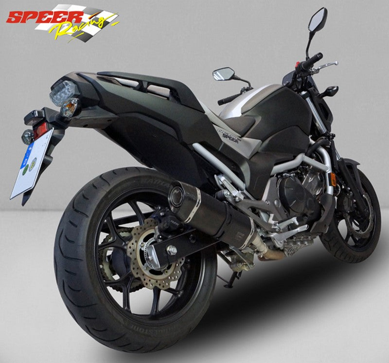 Bodis P-TEC IIN, Slip-On, Stainless Steel Black for HONDA NC750 (2016-2019) | HNC750-001