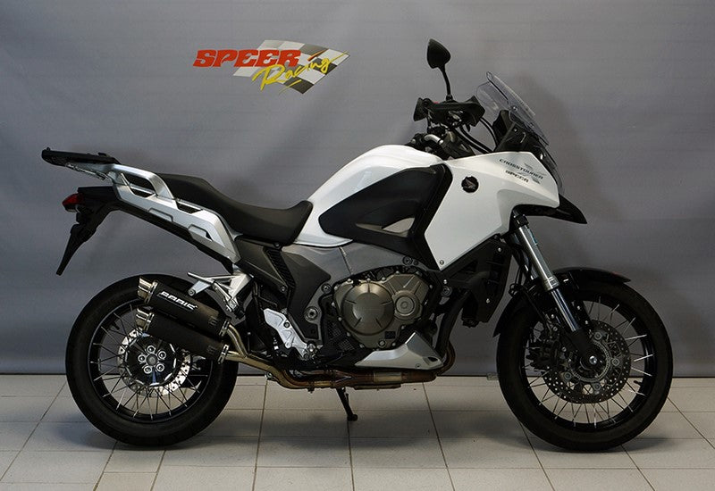 Bodis GPC-X2, Slip-On, Stainless Steel Black for HONDA VFR1200X Crosstourer (2012-2015) | HVFR1200X-001