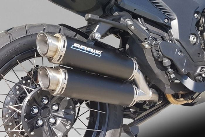 Bodis GPC-X2N, Slip-On, Stainless Steel Black for HONDA VFR1200X Crosstourer (2016-2019) | HVFR1200X-003