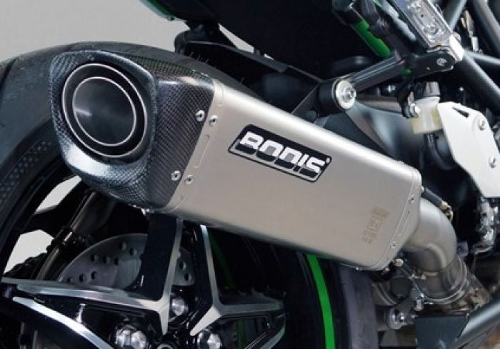Bodis Exhaust Slip-On V4-M-CA, Full-Titan, Catalyzer : Original, EU Homologated | KN1000SX-003