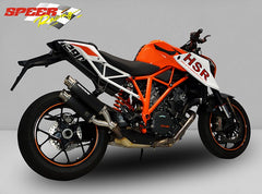Bodis GPX2-S, Slip-On, Stainless Steel Black for KTM 1290 SUPER DUKE R (2014-2016) | KTSD1290-001