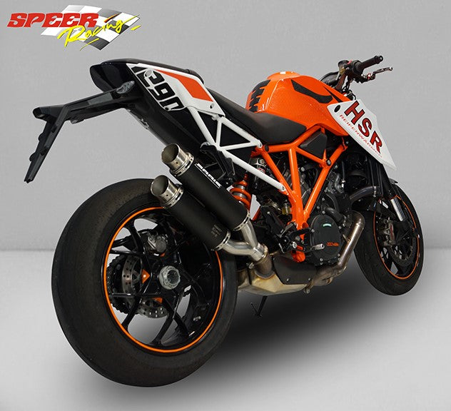 Bodis GPX2-S, Slip-On, Stainless Steel Black for KTM 1290 SUPER DUKE R (2014-2016) | KTSD1290-001