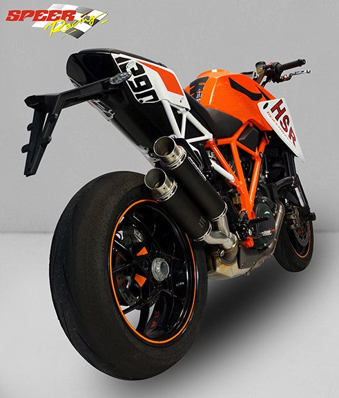 Bodis GPX2-S, Slip-On, Stainless Steel Black for KTM 1290 SUPER DUKE R (2014-2016) | KTSD1290-001