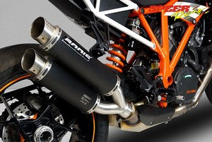 Bodis GPX2-S, Slip-On, Stainless Steel Black for KTM 1290 SUPER DUKE R (2014-2016) | KTSD1290-001