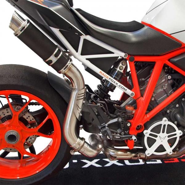 Bodis GP1-RS, Slip-On high, Stainless Steel Black for KTM 1290 SUPER DUKE R (2014-2016) | KTSD1290-003