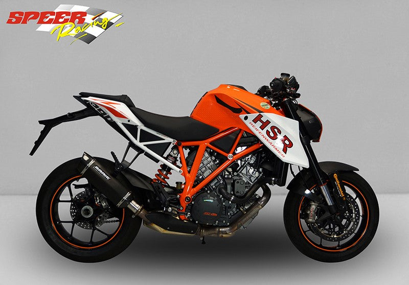 Bodis P-TEC II, Slip-On, Stainless Steel Black for KTM 1290 SUPER DUKE R (2014-2016) | KTSD1290-006