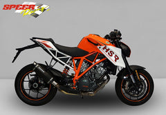 Bodis P-TEC II, Slip-On, Stainless Steel Black for KTM 1290 SUPER DUKE R (2014-2016) | KTSD1290-006