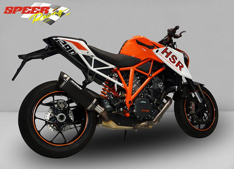 Bodis P-TEC II, Slip-On, Stainless Steel Black for KTM 1290 SUPER DUKE R (2014-2016) | KTSD1290-006