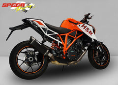 Bodis P-TEC II, Slip-On, Stainless Steel Black for KTM 1290 SUPER DUKE R (2014-2016) | KTSD1290-006