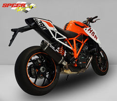 Bodis P-TEC II, Slip-On, Stainless Steel Black for KTM 1290 SUPER DUKE R (2014-2016) | KTSD1290-006
