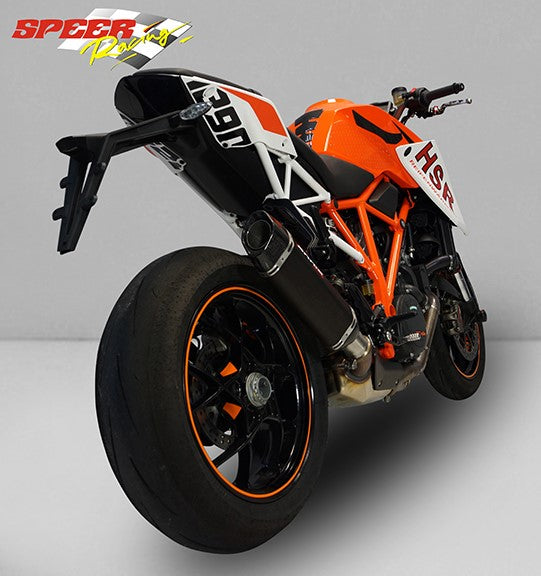 Bodis P-TEC II, Slip-On, Stainless Steel Black for KTM 1290 SUPER DUKE R (2014-2016) | KTSD1290-006