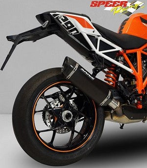 Bodis P-TEC II, Slip-On, Stainless Steel Black for KTM 1290 SUPER DUKE R (2014-2016) | KTSD1290-006