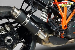Bodis GP1-RS, Slip-On, Stainless Steel Black for KTM 1290 SUPER DUKE R (2014-2016) | KTSD1290-009