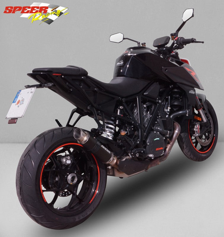Bodis GP1-RSN, Slip-On-Set short, Stainless Steel Black for KTM 1290 SUPER DUKE R (2017-2019) | KTSD1290-018