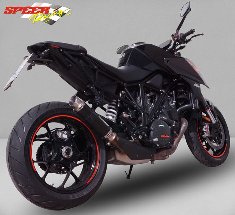 Bodis GP1-RSN, Slip-On-Set short, Stainless Steel Black for KTM 1290 SUPER DUKE R (2017-2019) | KTSD1290-018