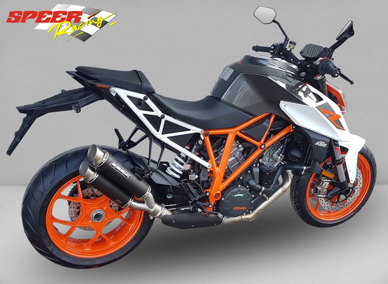 Bodis GPX2, Slip-On, Stainless Steel Black for KTM 1290 SUPER DUKE R (2017-2019) | KTSD1290-019