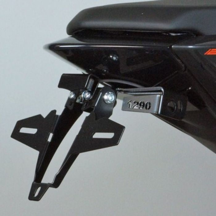 Bodis Exhaust License plate holder, Stainless Steel Black Powder-Coated | KTSD1290-027