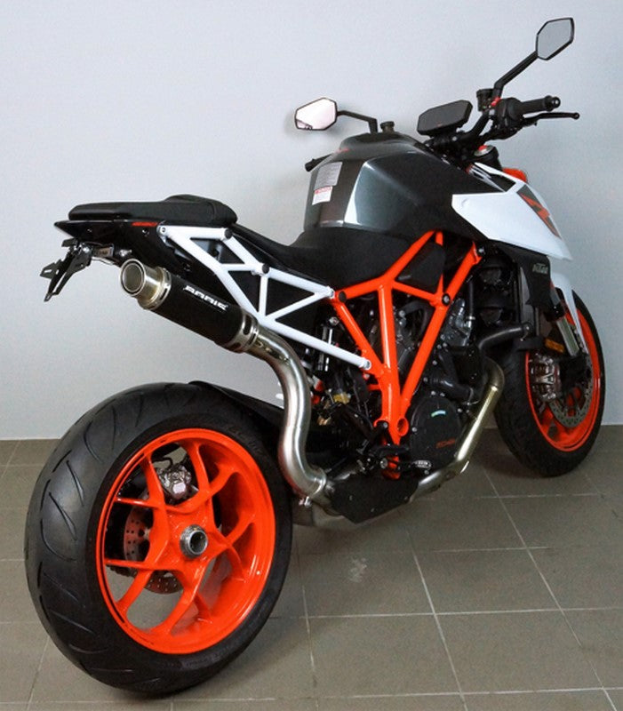 Bodis GP1-RSN, Slip-On high, Stainless Steel Black for KTM 1290 SUPER DUKE R (2017-2019) | KTSD1290-030