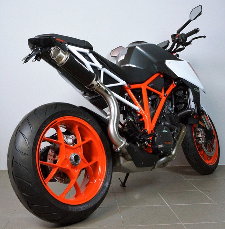 Bodis GP1-RSN, Slip-On high, Stainless Steel Black for KTM 1290 SUPER DUKE R (2017-2019) | KTSD1290-030