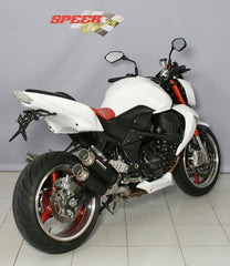 Bodis GPX2-S, Slip-On-set 4-4, Stainless Steel Black for KAWASAKI Z1000 / Z1000R / Z1000SX (2007-2009) | KZ1000-006