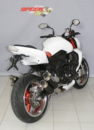 Bodis GPX2-S, Slip-On-set 4-4, Stainless Steel Black for KAWASAKI Z1000 / Z1000R / Z1000SX (2007-2009) | KZ1000-006
