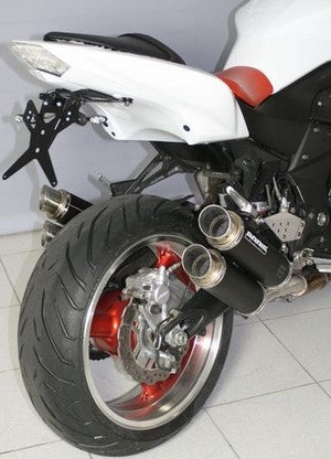 Bodis GPX2-S, Slip-On-set 4-4, Stainless Steel Black for KAWASAKI Z1000 / Z1000R / Z1000SX (2007-2009) | KZ1000-006