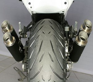 Bodis GPX2-S, Slip-On-set 4-4, Stainless Steel Black for KAWASAKI Z1000 / Z1000R / Z1000SX (2007-2009) | KZ1000-006