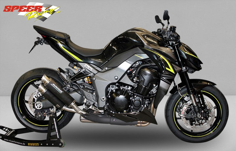 Bodis GPX2, Slip-On-set 4-4, Stainless Steel Black for KAWASAKI Z1000 / Z1000R / Z1000SX (2017-2019) | KZ1000-012