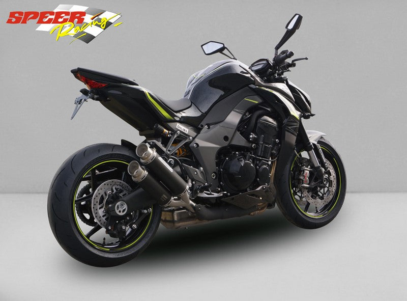 Bodis GPX2, Slip-On-set 4-4, Stainless Steel Black for KAWASAKI Z1000 / Z1000R / Z1000SX (2017-2019) | KZ1000-012