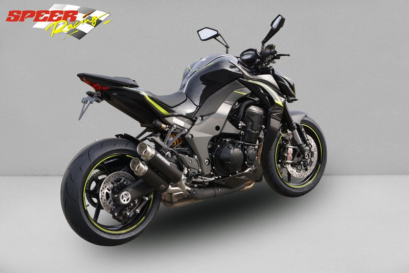 Bodis GPX2, Slip-On-set 4-4, Stainless Steel Black for KAWASAKI Z1000 / Z1000R / Z1000SX (2017-2019) | KZ1000-012