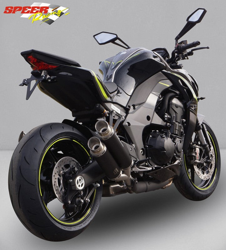 Bodis GPX2, Slip-On-set 4-4, Stainless Steel Black for KAWASAKI Z1000 / Z1000R / Z1000SX (2017-2019) | KZ1000-012
