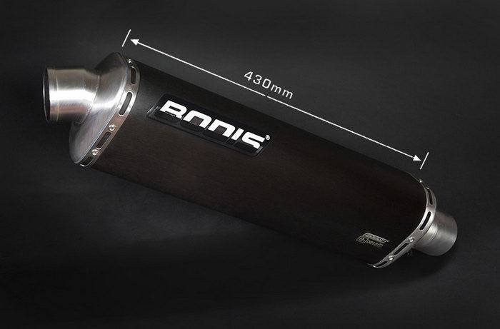 Bodis THREE-TEC, Slip-On, Stainless Steel Black for KAWASAKI Z750/Z750R (2007-2012) | KZ750-017