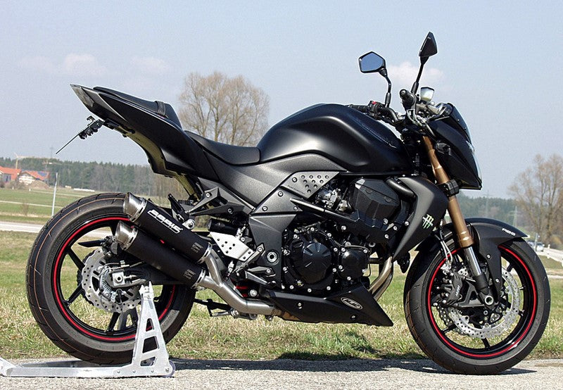 Bodis GPC-X2, Slip-On, Stainless Steel Black for KAWASAKI Z750/Z750R (2007-2012) | KZ750-018