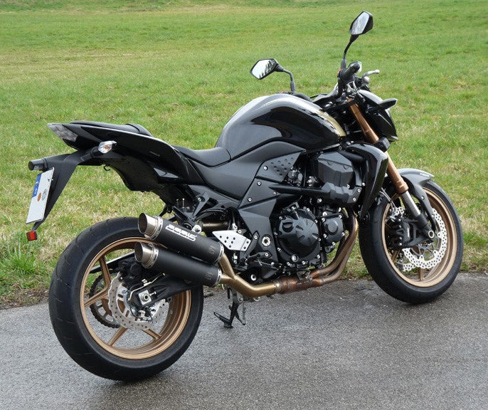 Bodis GPC-X2, Slip-On, Stainless Steel Black for KAWASAKI Z750/Z750R (2007-2012) | KZ750-018