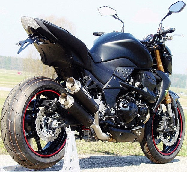 Bodis GPC-X2, Slip-On, Stainless Steel Black for KAWASAKI Z750/Z750R (2007-2012) | KZ750-018